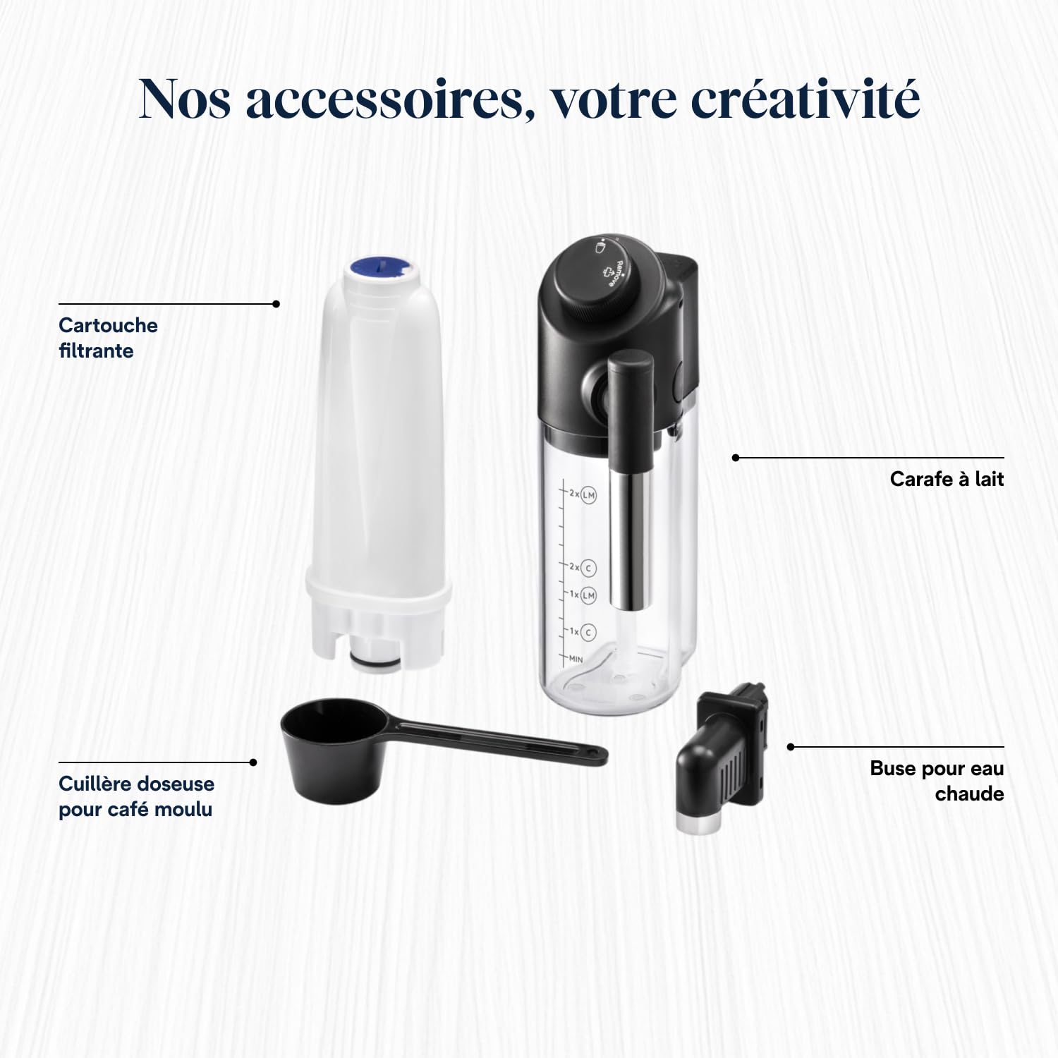 Magnifica Start - Perfetto Machine à Café Automatique avec LatteCrema Mousseur à Lait Automatique, Noir