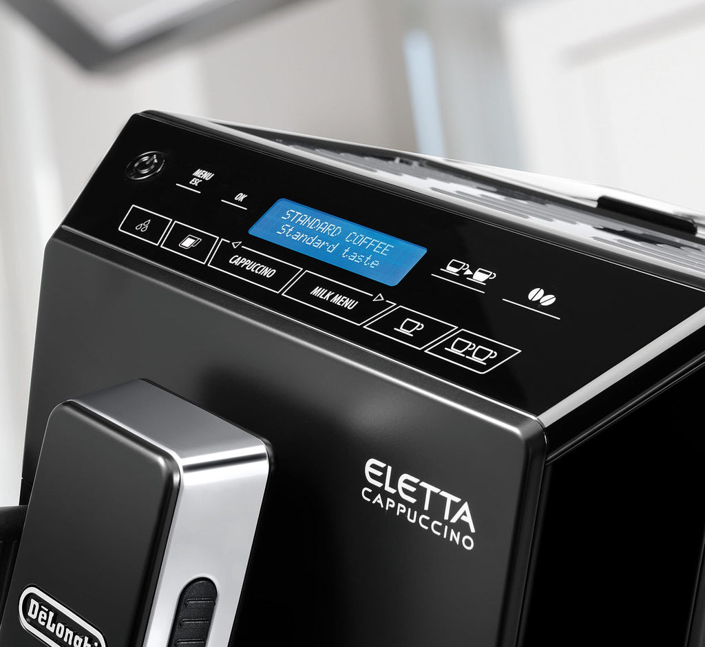Eletta, Machine expresso avec broyeur, technologie exclusive boissons lactées, 2L,Noir