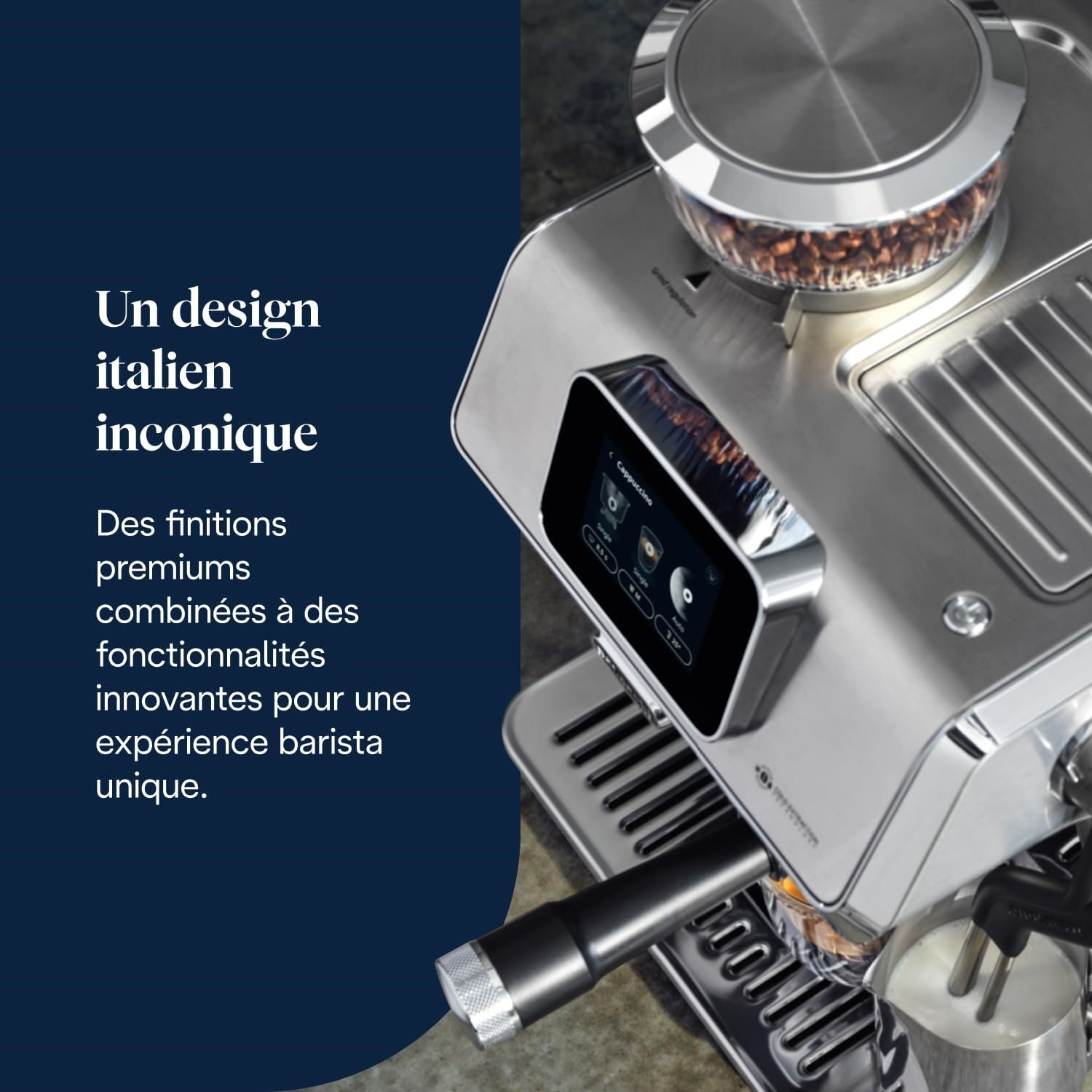 La Specialista Touch Machine à expresso avec moulin à café, fonction Cold Brew, métal