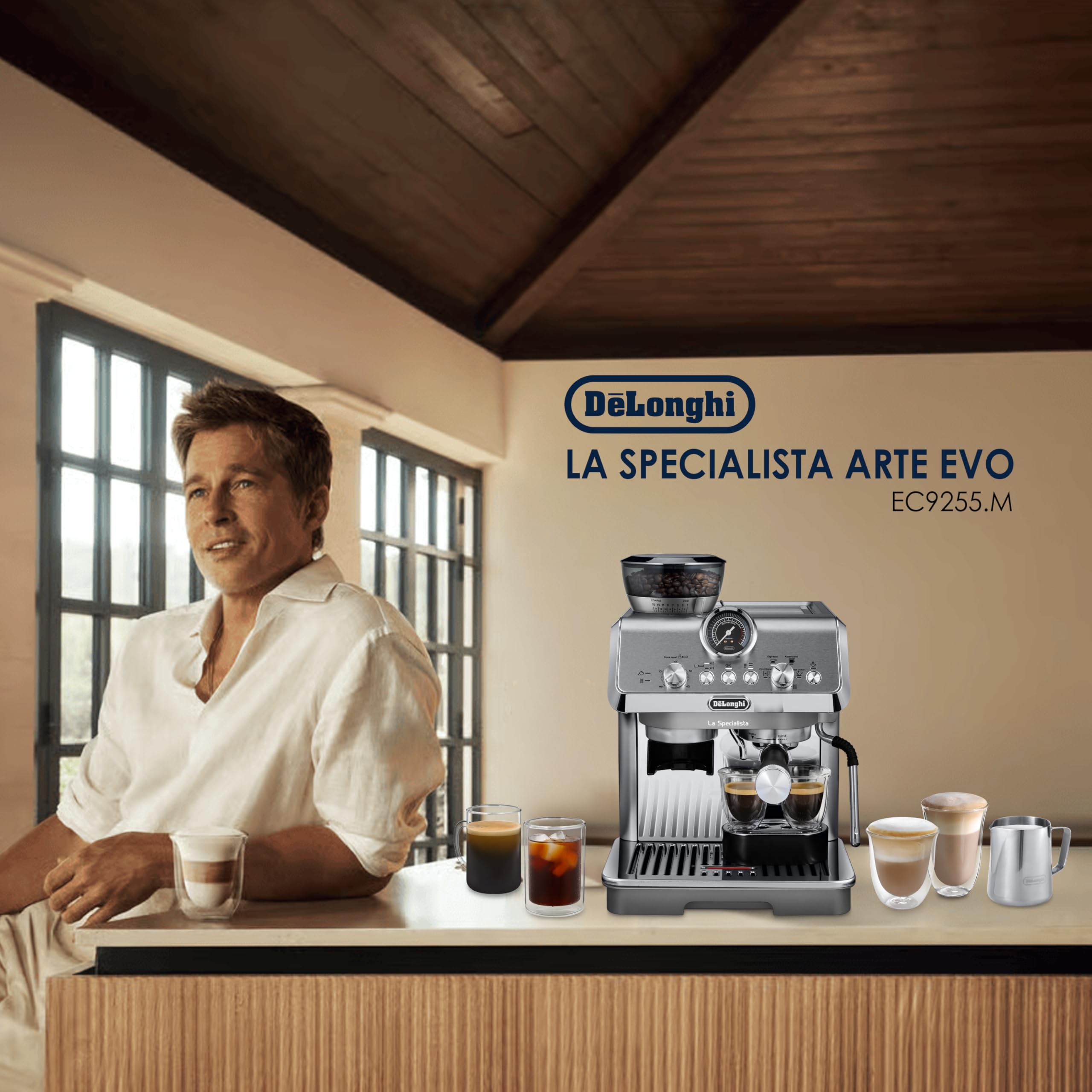 La Specialista Arte Evo, Machine à Café Espresso avec Fonction Cold Brew, Métal