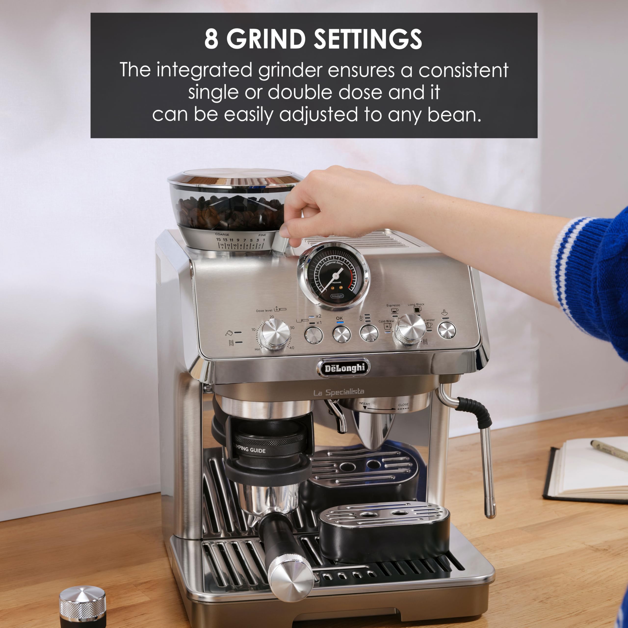 La Specialista Arte Evo, Machine à Café Espresso avec Fonction Cold Brew, Métal